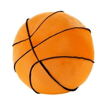 Deeceymbur Basketball-Shaped Pillow 11 Inch Short Pile Basketball Throw Pillow Plush Toy for and Orange
