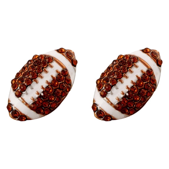 Deeceymbur Basketball Theme Alloy Rhinestone Dangle Earrings for Women Sport Fashion Casual Statement Jewelry Athletic Gift Idea Friendship Day Present