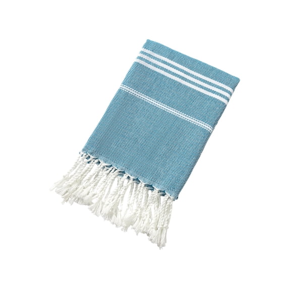 Deeceymbur Beach Towel Large Size Polyester Cotton Striped with Tassel Absorbent for Adult Swimming Travel Home Bath