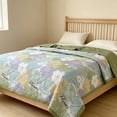 thumbnail image 1 of Deeceymbur Blue Pink Summer Quilt Air Conditioning Lightweight Washable Polyester Quilt Insert Cooling, 1 of 6