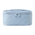 thumbnail image 1 of Deeceymbur Blue Polka Dot Toiletry Bag Portable Waterproof Cosmetic Storage Pouch Multifunctional Organizer for Travel Daily Use, 1 of 7