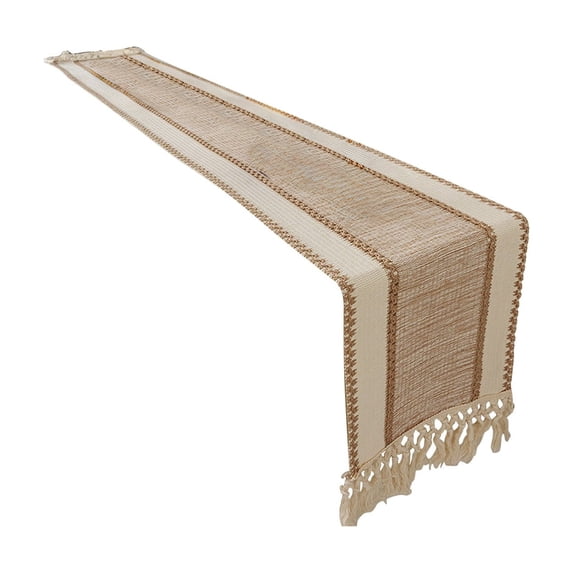 Deeceymbur Bohemian Style Table Runner with Tassels Dining Room Living Room Sideboard Decor Party Event Home Decoration Table Cover