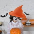 thumbnail image 1 of Deeceymbur Breathable Foldable Wizard Hat with Curved Tip Summer Halloween Party Cosplay Magical Hat 22.1-22.8in, 1 of 3