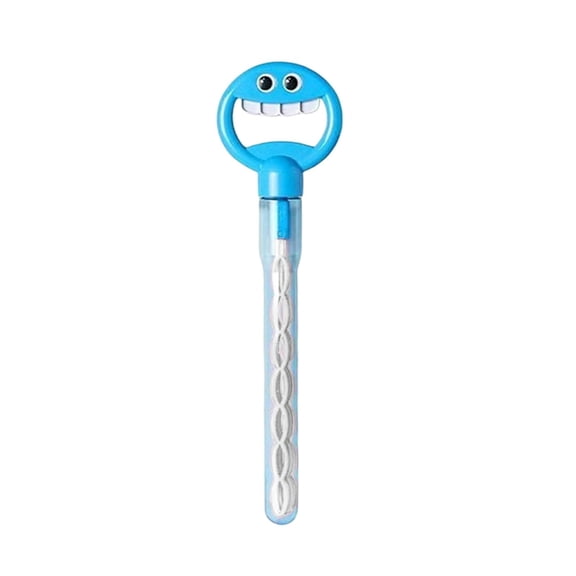 Deeceymbur Bubble Wand with 32 Holes Smiling Face Design Refill Included Outdoor Fun Easy Operation