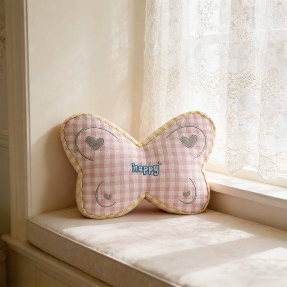 Deeceymbur Butterfly Shape Backrest Pillow Lumbar Support Cushion Bed Chair Sofa Reading Pillow Decorative Throw Pillow Comfort Back Neck Relaxation Home Decor