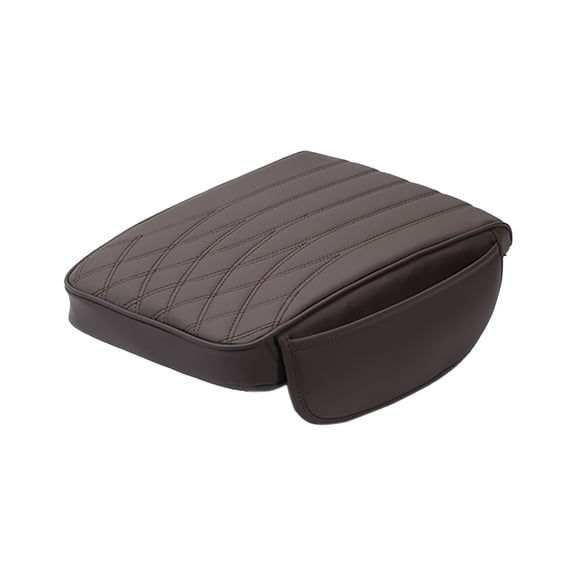 Deeceymbur Car Armrest Cushion with Side Storage Pockets Ergonomic Console Pad for Vehicle Center Comfort Scratch Protection Interior Accessory