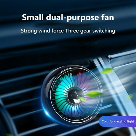 Deeceymbur Car Fans That Blow Cold Air, Car Conditioning Vents Car Fan Car Multifunction Fan USB Interface Car Small Fan