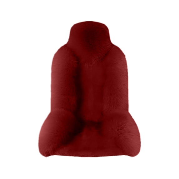 Deeceymbur Car Seat Cushion Winter Warm Fleece Car Seat Cover Furry Mat Non-Slip Bottom Easy Install for Vehicle Auto Truck Suv Van Driving Accessories Comfortable Soft Fabric
