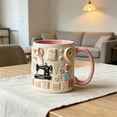 thumbnail image 1 of Deeceymbur Ceramic Coffee Mug Daily Drinking Cup Holiday Beverage Cup Home Kitchenware Microwave Dishwasher Safe Ergonomic Handle Versatile, 1 of 7