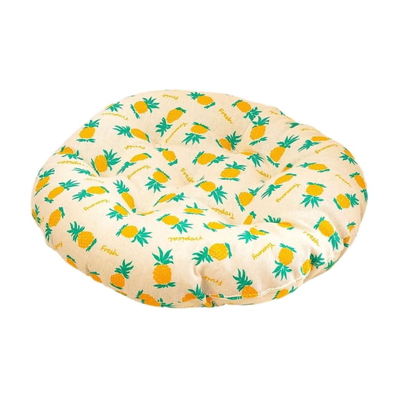 Deeceymbur Chair Cushion Round Seat Pad Thickened Cotton Linen Cushion for Dining Chair Kitchen Office Patio Dormitory Decor