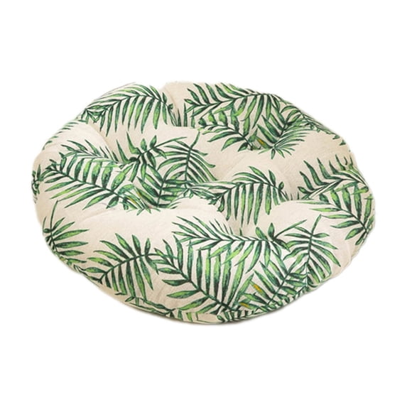 Deeceymbur Chair Cushion Round Seat Pad Thickened Cotton Linen Cushion for Dining Chair Kitchen Office Patio Dormitory Decor