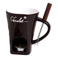thumbnail image 1 of Deeceymbur Chocolate Fondue Pot Ceramic Cheese Melting Stove Candle Heating Cup for Home Kitchen Dessert Party Multi Purpose Tool Gift, 1 of 7