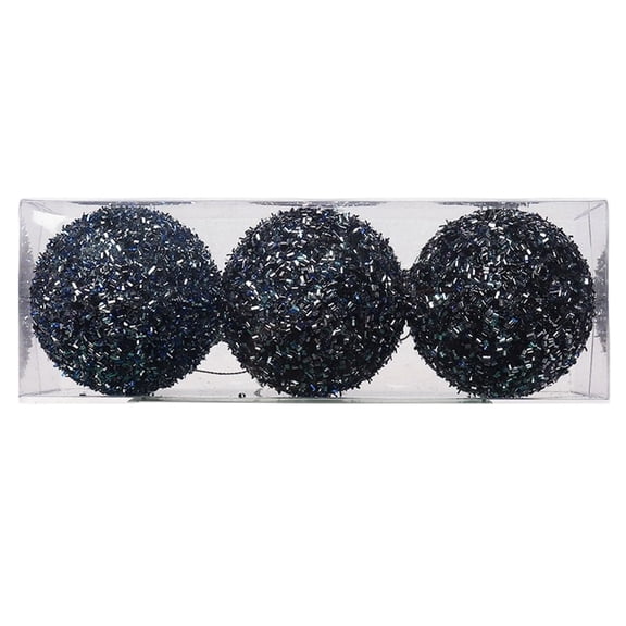 Deeceymbur Christmas Balls Gift Set 3 Pieces White Black Red Christmas Trees Hanging Ornament Holiday Decor for Party and Home