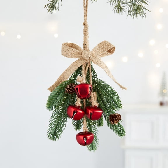 Deeceymbur Christmas Bellss Ornament Jingle Bells Decorations Rope for Tree Home Holiday Hotel Mall Festive Decor Hanging Pendant