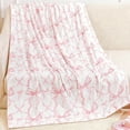 thumbnail image 1 of Deeceymbur Christmas Bow Print Throw Blanket Soft Fuzzy Sofa Couch Decor Holiday Gift 39.3x29.5in, 1 of 8