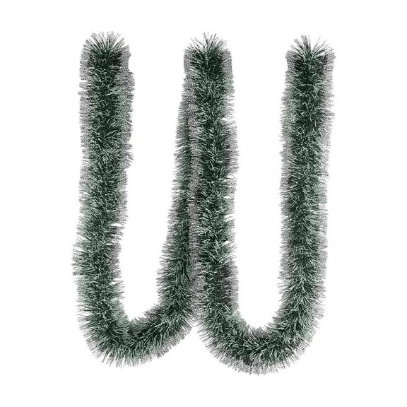 Deeceymbur Christmas Garland Decorations for Tree Home Indoor Holiday Decor Foil Fringe Streamers Festive Accents