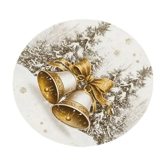 Deeceymbur Christmas PlaceMatss Non Slip Water Absorbent Tables Matss for Dining Holiday Party Decor