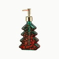 thumbnail image 1 of Deeceymbur Christmas Soap Dispenser Glass Bottle Tree Design for Bathroom Kitchen Holiday Decor, 1 of 6