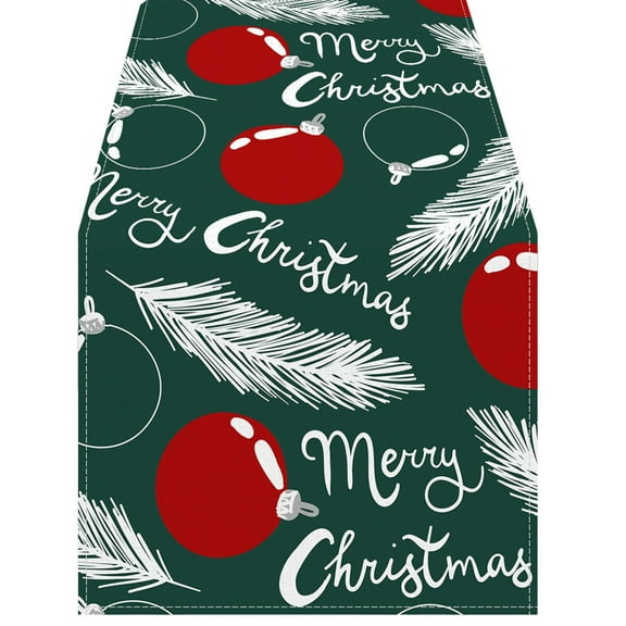 Deeceymbur Christmas Table Flag Winter Tablecloth Party Decoration Dining Table Cover Home Decor Festive Accent Holiday Gathering Living Room Kitchen