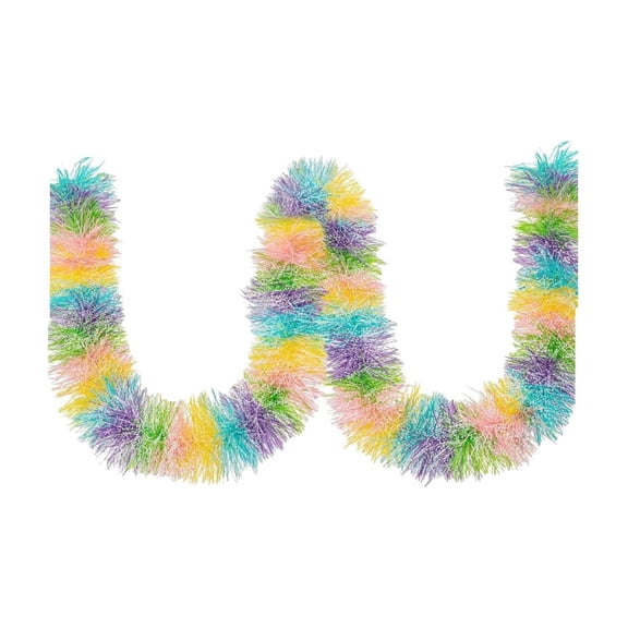 Deeceymbur Christmas Tree Pull Flower Ribbon Five Meters Long for Hanging Ornaments Window Party Decorations