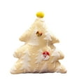 thumbnail image 1 of Deeceymbur Christmas Tree Shaped Pillow Red Green Yellow Snowflake Pattern Soft Cloth Sofa Cushion Holiday Decor Gift 19.68in, 1 of 6
