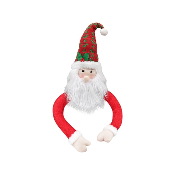 Deeceymbur Christmas Tree Topper Star Decoration with Santa Claus Elves Snowman for Holiday Window Display and Home Festive Ornament