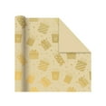 thumbnail image 1 of Deeceymbur Christmas Wrapping Paper Gift Wrap Gold Foil Santa Snowflake Design for Holiday Presents Packaging, 1 of 6