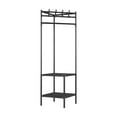 thumbnail image 1 of Deeceymbur Coat Rack Freestanding Closet Organizer Hall Tree With 2 Storage Shelves Corner Storage Organizer For Entryway Bedroom, 1 of 7