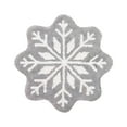 thumbnail image 1 of Deeceymbur Colorful Snowflake Shaped Christmas Floor Mats Non-slip Flocking Decor for Living Rooms Entryways Washable Bathroom Bathtub Kitchen Rug Decoration, 1 of 6