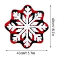 thumbnail image 1 of Deeceymbur Colorful Snowflake Shaped Christmas Floor Mats Non-slip Flocking Decor for Living Rooms Entryways Washable Bathroom Bathtub Kitchen Rug Decoration, 1 of 6