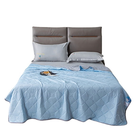 Deeceymbur Conditioning Quilt Plaid Cool Feeling Summer Cool Quilt