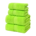thumbnail image 1 of Deeceymbur 4Pcs Cotton Plain Gift Set Towel Multicolor Soft Absorbent Household Bath Towel, 1 of 6