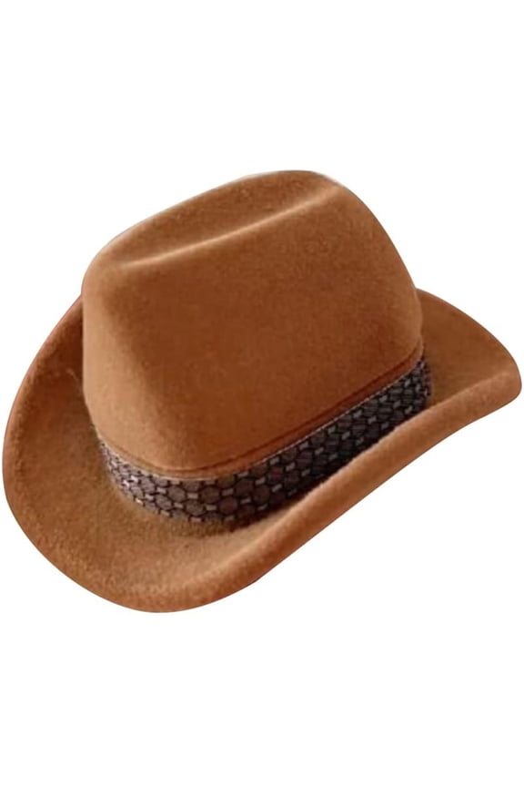Creative Cow Hat Shape Rings Box Velvet Brown Jewelry Display Storage Case for Rings Earrings Small Accessories