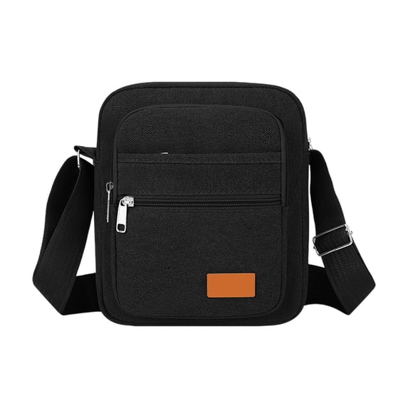 Deeceymbur Crossbody Bag Messenger Bag Sling Pack for Men Made of Watertight Canvas Material Multiple Zippered Pockets and Adjustable Strap for Travel and Work
