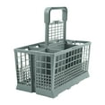 thumbnail image 1 of Deeceymbur Dishwasher Basket Cutlery Organizer Removable Handle Replacement Insert For Lower Rack Compact Size 9x6x9 Inches Universal Fit Sturdy Plastic, 1 of 9