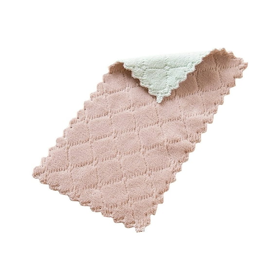 Deeceymbur Double-Color Double-Sided Lazy Cloth Easy to Clean Multi-Purpose Cleaning Cloth for Home Kitchen Use Multicolor-A