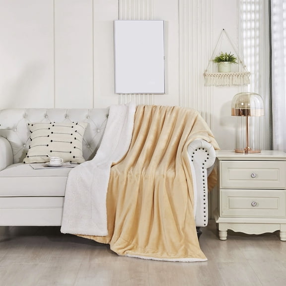 Deeceymbur Double Sided Lamb Fleece Multi Functional Throw Blanket for Bed Sofa Winter Warm Cozy