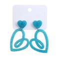 thumbnail image 1 of Deeceymbur Earrings Heart Shaped Earrings Valentine Day Gifts for Women Acrylic Lightweight Dangle Earrings Romantic Accessories, 1 of 6