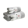 thumbnail image 1 of Deeceymbur Easter Bunny Bath Towel Set Soft Absorbent Quick Dry Polyester Towels for Holiday Bathroom Decor and Gift, 1 of 6