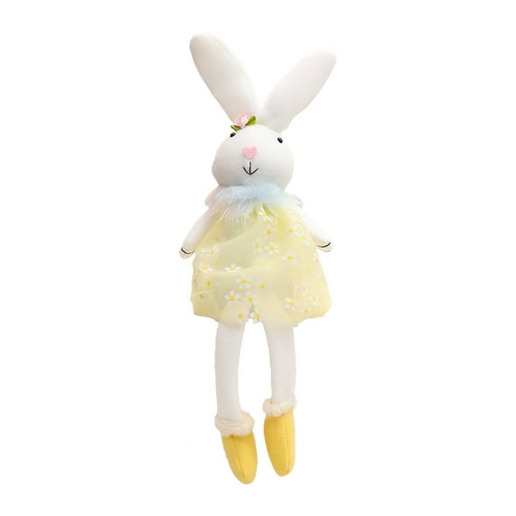 Deeceymbur Easter Bunny Statue Long Legs Carrot Basket for Home Table ...