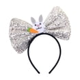 thumbnail image 1 of Deeceymbur Easter Headband with Glitter Bow Bunny Ears for Party Dress Up, 1 of 6