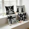 thumbnail image 1 of Deeceymbur Easter Pillow Covers 4 Pack Rabbits Eggs Pattern Decorative Throw Cases for Sofa Couch Home Decor Living Room Bedroom Holiday Accent Square, 1 of 6