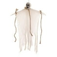 thumbnail image 1 of Deeceymbur Extra Large Hanging Ghost Decoration with Rope Skull Head Halloween Prop for Yard Party 29.53x21.65in, 1 of 3