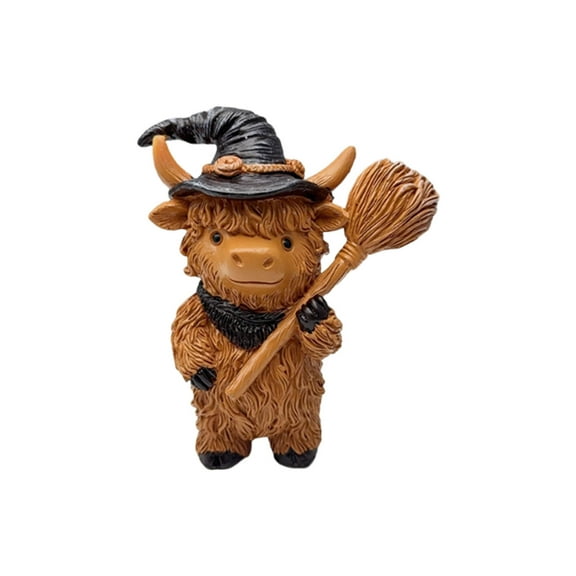 Deeceymbur Fabric Witch Puppet Halloween Table Decor Seasonal Figurine Gift