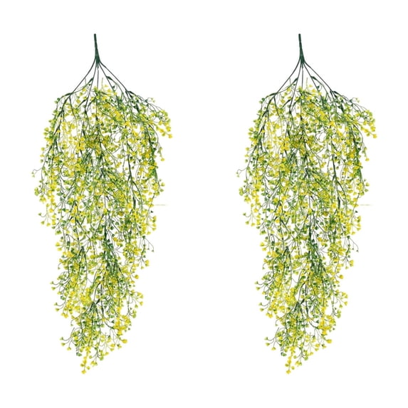 Deeceymbur Faux Willow Rattan Swags Easily Install No Maintenance Home Celebration Decoration