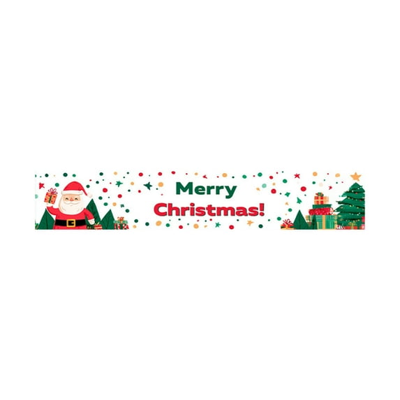 Deeceymbur Festive Table Flag Water Resistant Stain Proof Long ...