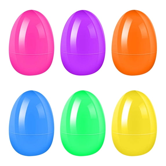 Deeceymbur Fillable Easter Eggs Plastic Eggs for Easter Hunts with Hinges 2.3 Inch Size In Random Bright Colors