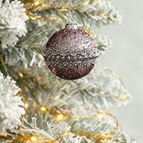 Deeceymbur Foam Christmas Ball Pink Ornament Single Christmas Tree Decoration Holiday Party Decor Home Supplies