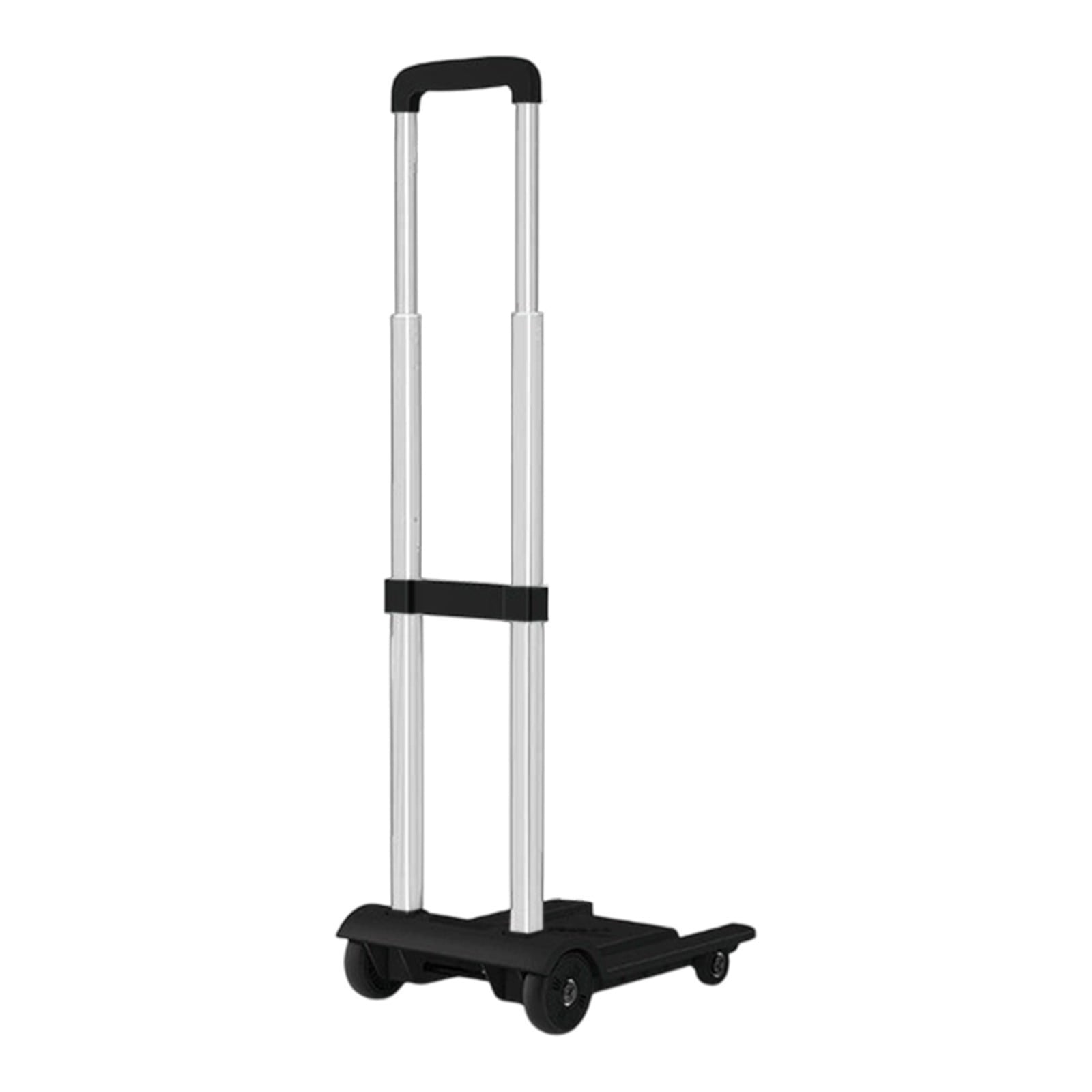 Deeceymbur Folding Hand Truck Trolley Portable Dolly Cart with 4 Wheels Small Pull Cart for Moving Warehousing Shopping Picnic