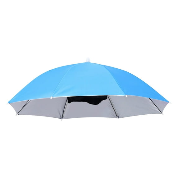 Deeceymbur Folding Umbrellas for Rain Windproof Head-Mounted Sun Umbrella for Walking Sunscreen Hat Umbrella 69 Large Stall Umbrella Hat Advertising Umbrella Hat Umbrella for Fishing
